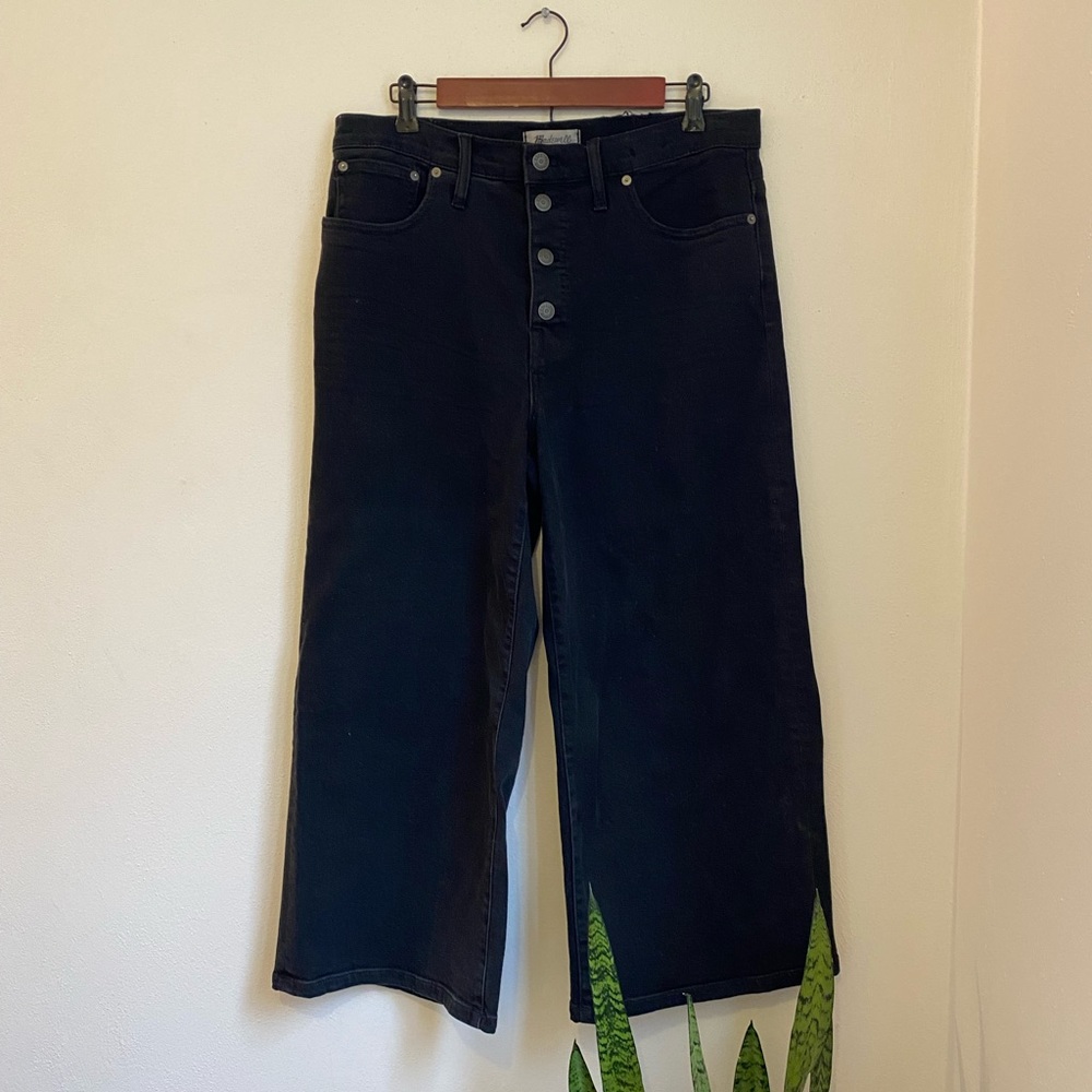 Madewell Wide-leg Cropped Jeans